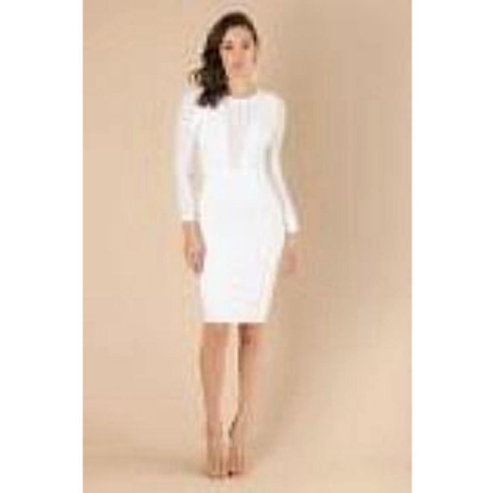 WOW Couture Bead Embellished Mesh Bandage Dress - Picture 2 of 8